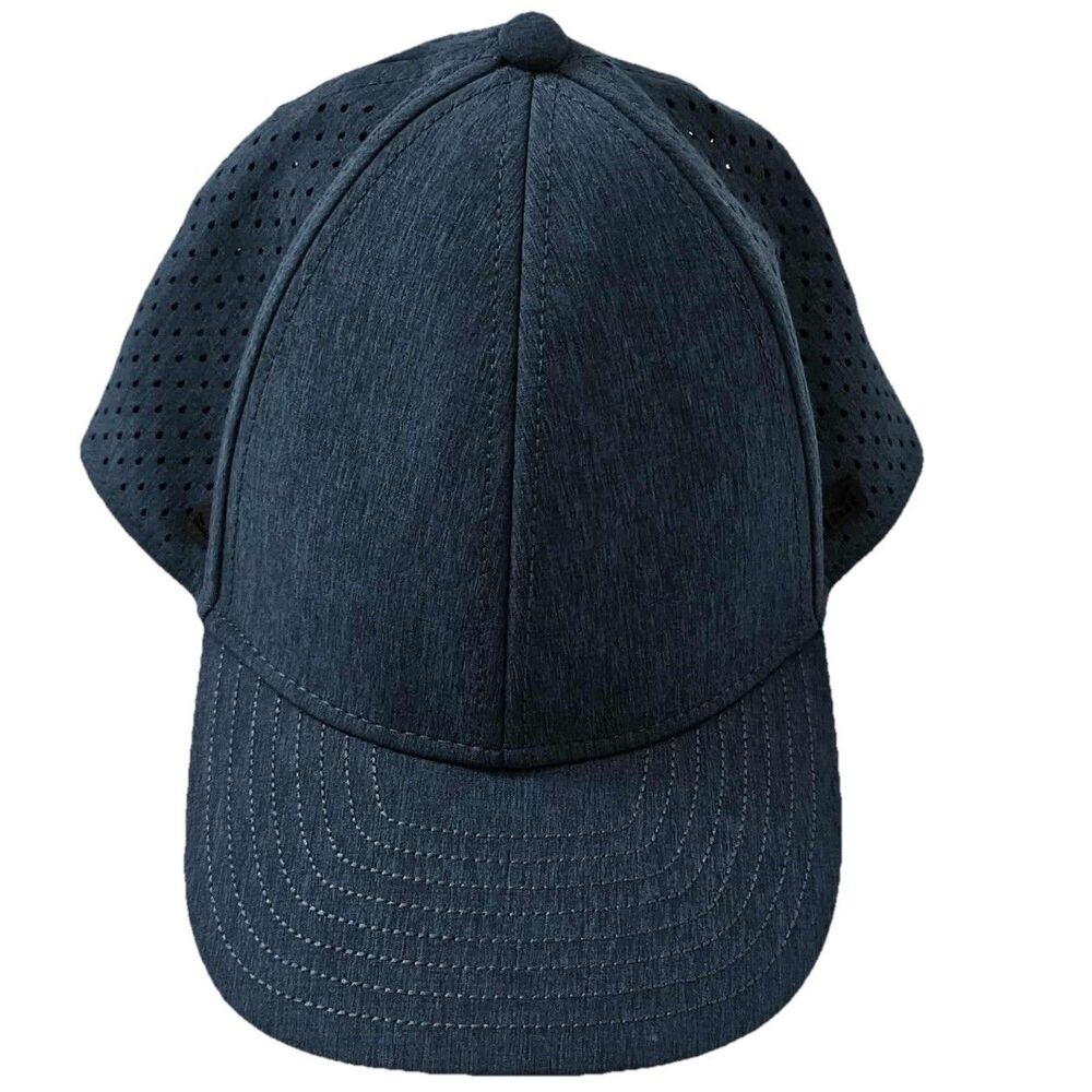 Melin A-Game Hydro Mens 56cm Performance Snapback‎ Hat Cap Logo Heather Ocean